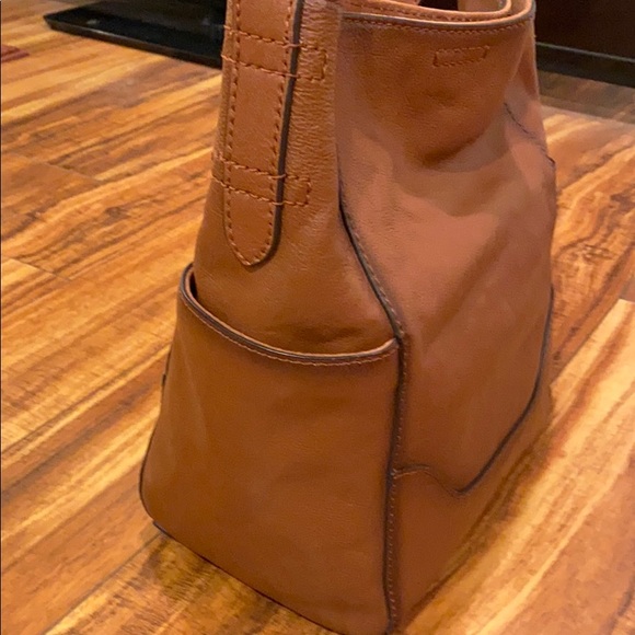 Cognac leather Frye bag, NWT - Picture 2 of 7